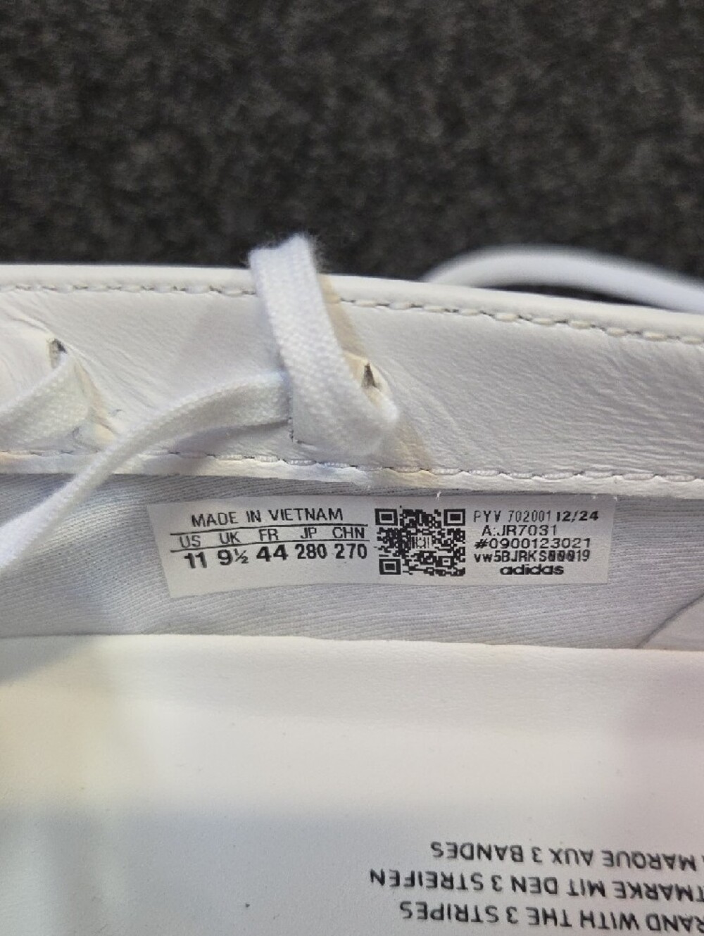 adidas Women’s Black and White Vintage-Inspired Lace-Up Sneakers - Picture 8 of 10